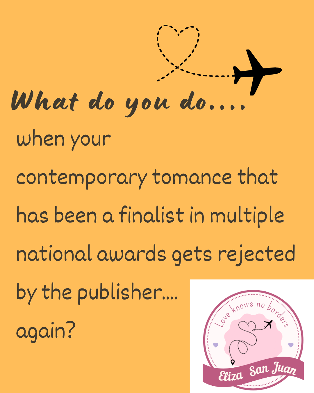 The challenge of rejection and starting again