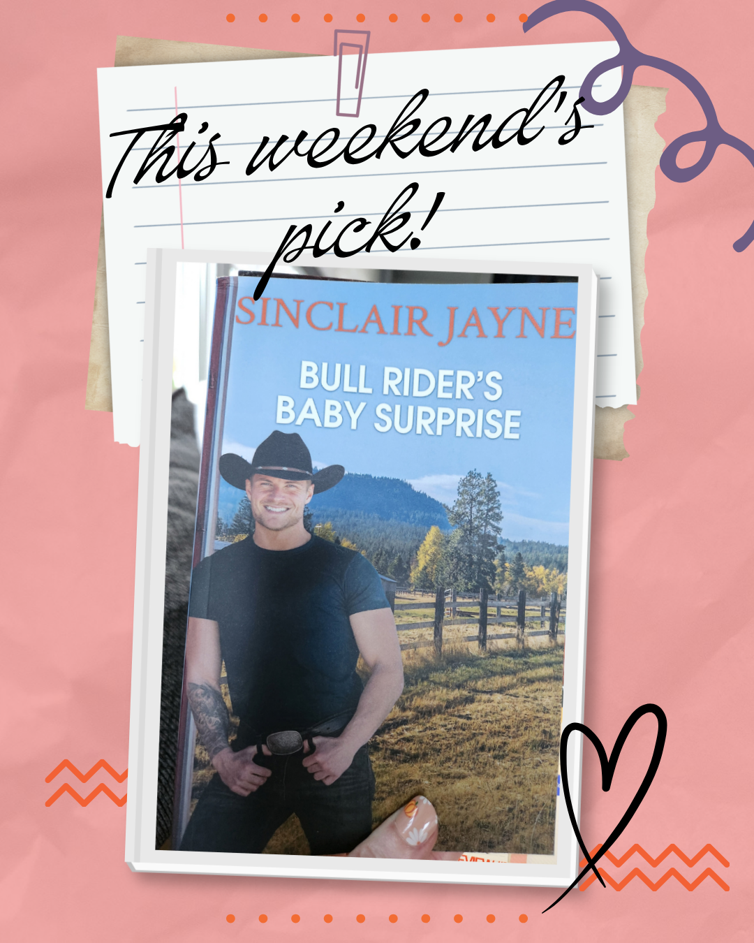 This weekend's pick, Bull Rider's Baby Surprise by Sinclair Jayne