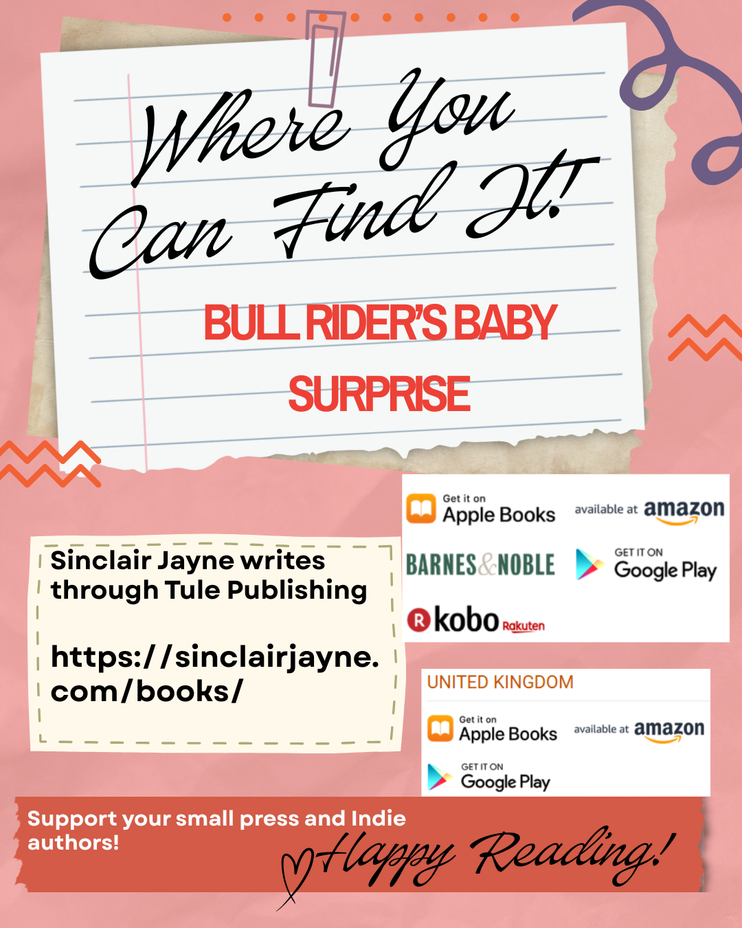 Where to find Bull Rider's Baby Surprise by Sinclair Jayne